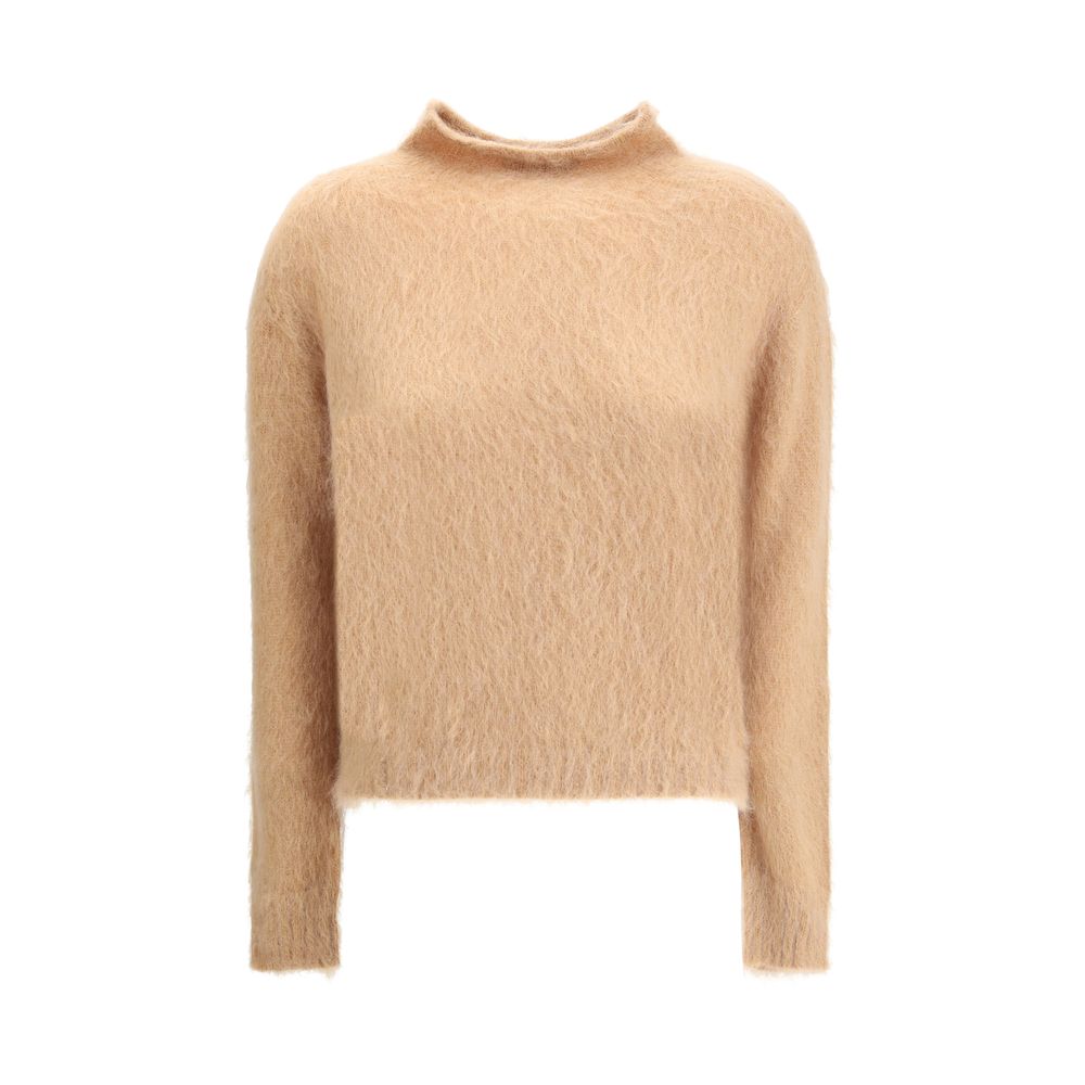 Max Mara Brown Polyamide Turtleneck Max Mara