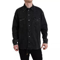Dolce & Gabbana Black Cotton Long Sleeve Denim Casual Shirt - Eljoys Fashion 