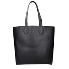 Black leather shoulder bag by Salvatore Ferragamo with sleek design and gold-tone hardware showing on the front.