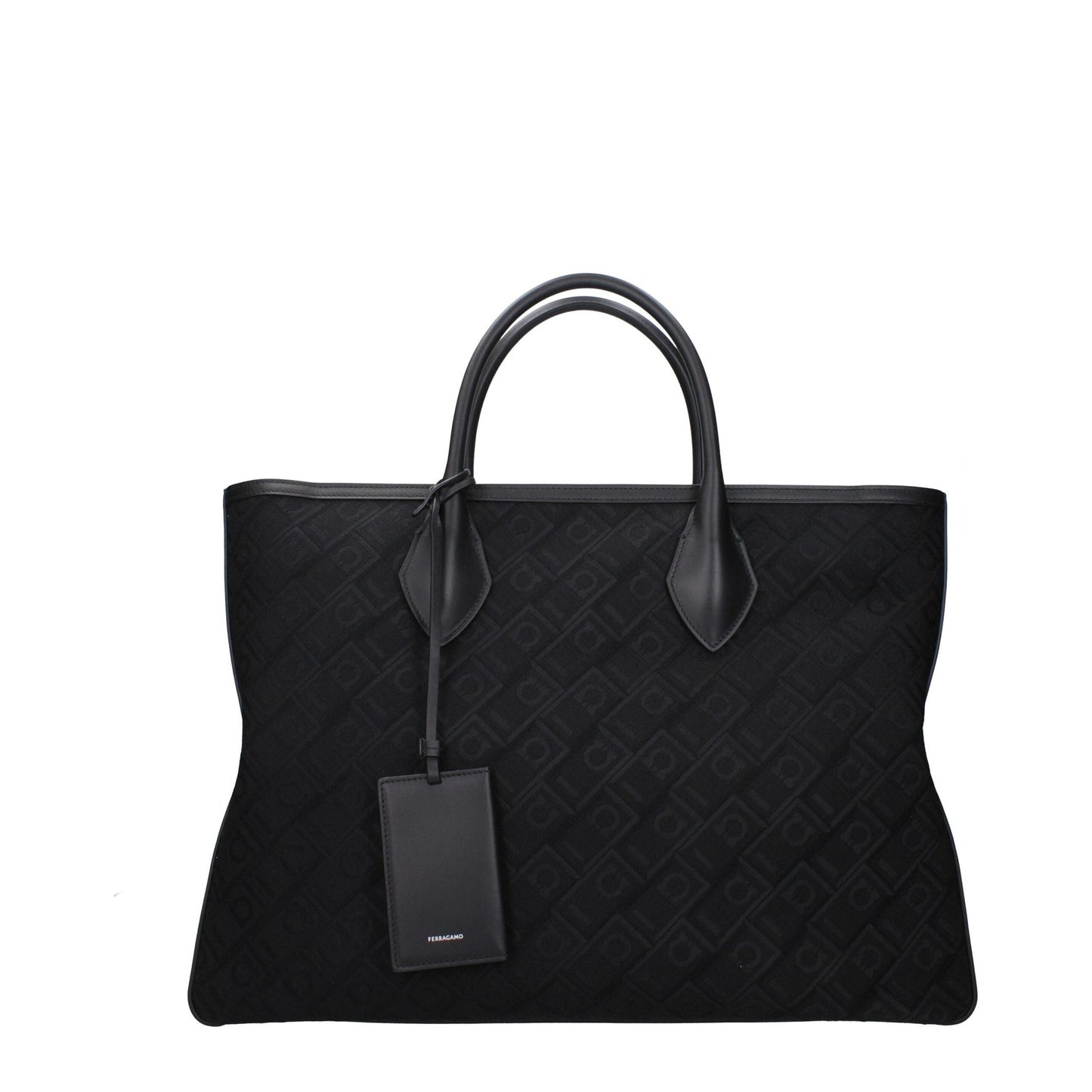 Salvatore Ferragamo Black Fabric Handbag Salvatore Ferragamo