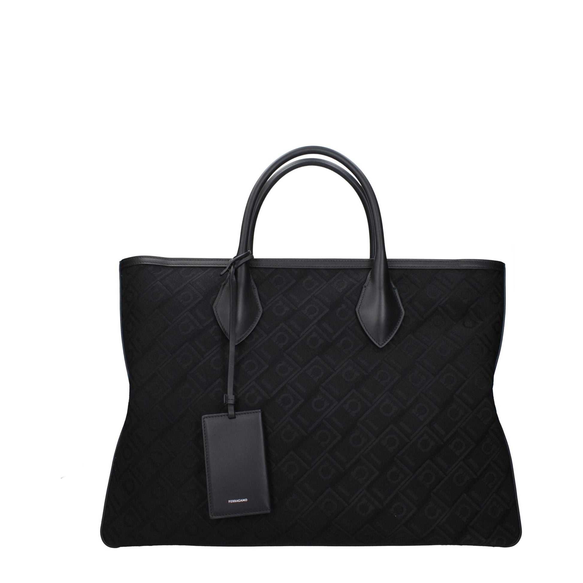Salvatore Ferragamo Black Fabric Handbag Salvatore Ferragamo