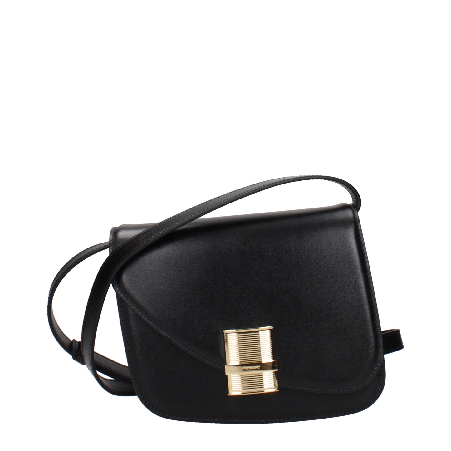 Salvatore Ferragamo Black Leather Crossbody Bag Salvatore Ferragamo