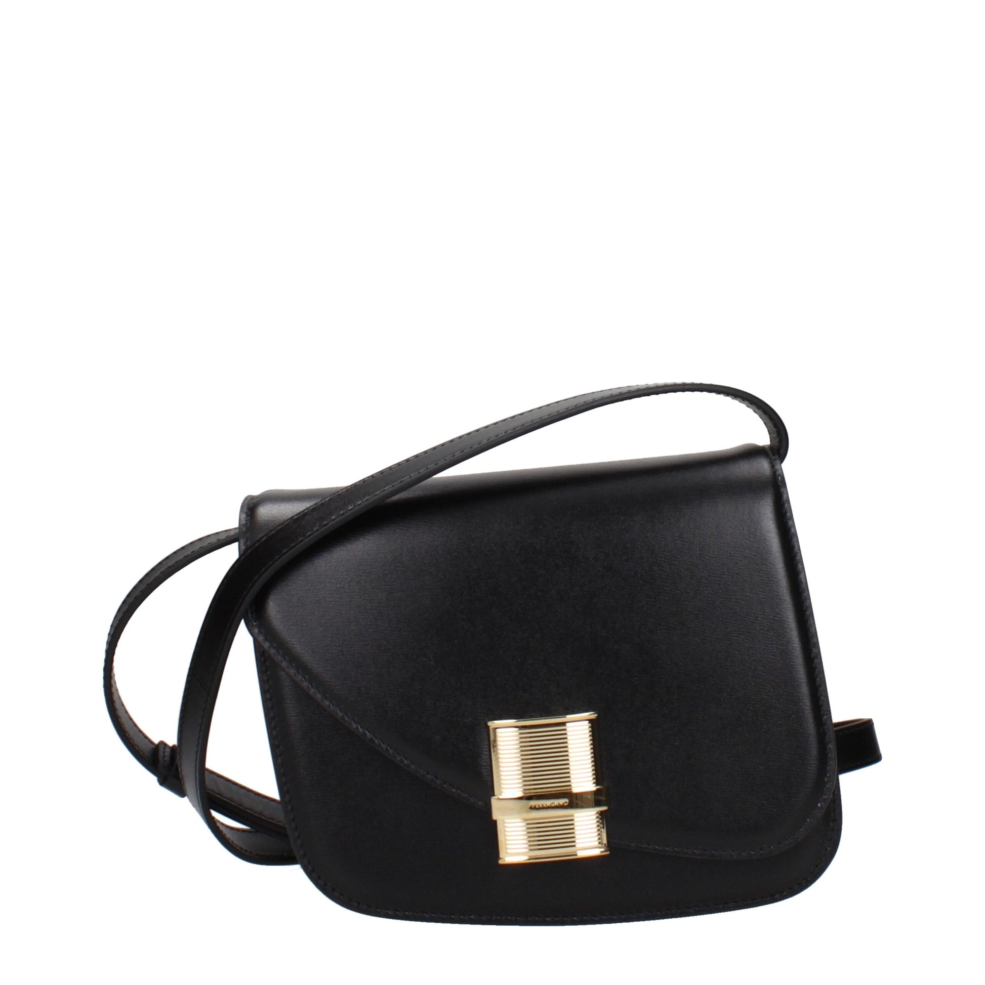 Salvatore Ferragamo Black Leather Crossbody Bag Salvatore Ferragamo
