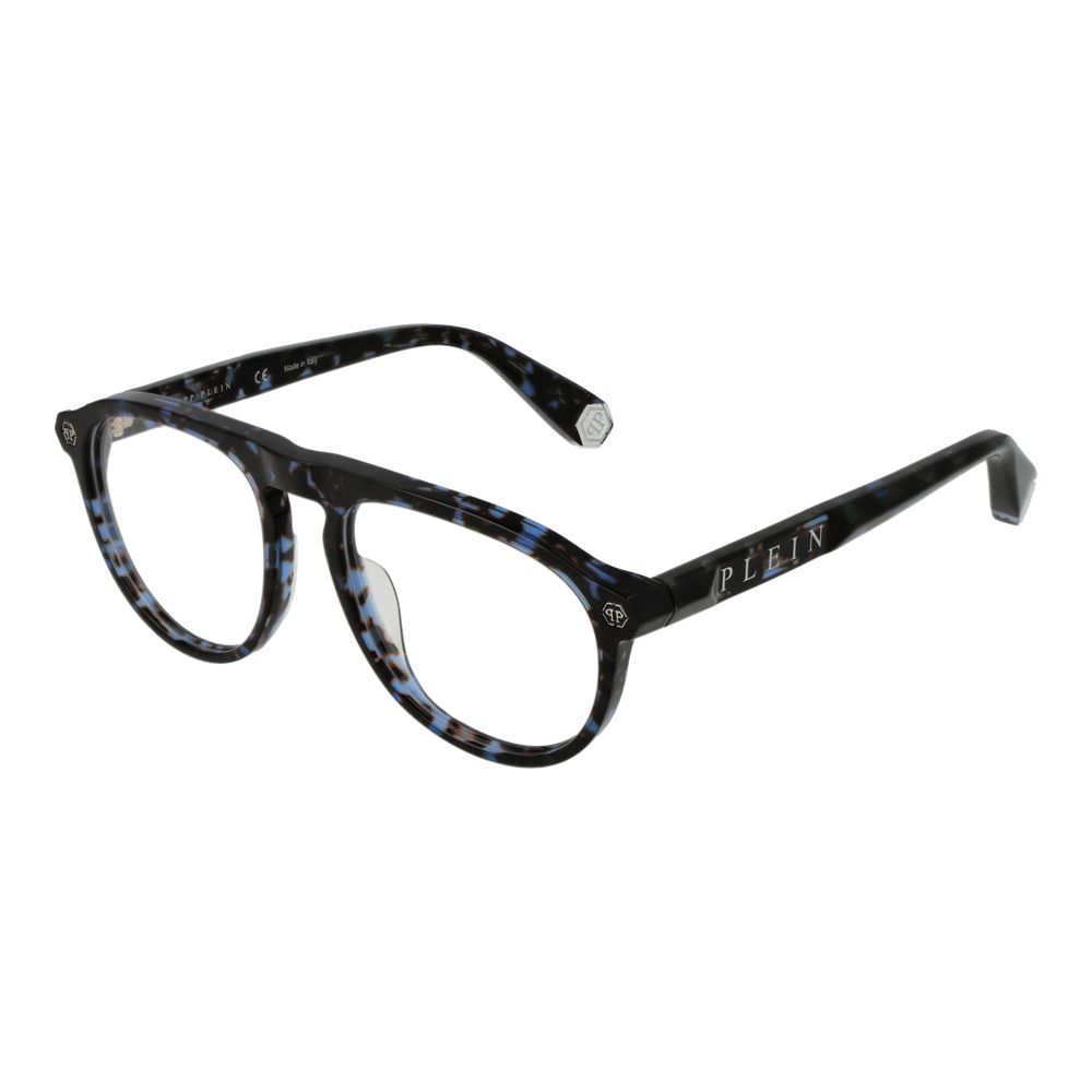 Philipp Plein Blue Cellulose Acetate Glasses Frames