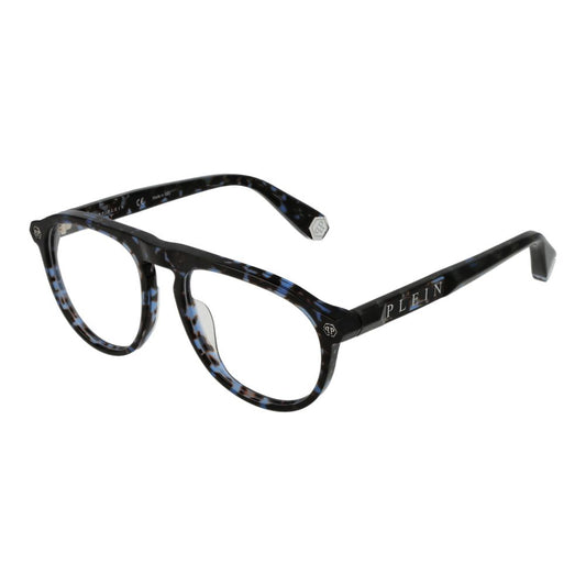 Philipp Plein Blue Cellulose Acetate Glasses Frames
