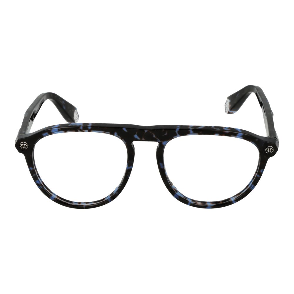 Philipp Plein Blue Cellulose Acetate Glasses Frames