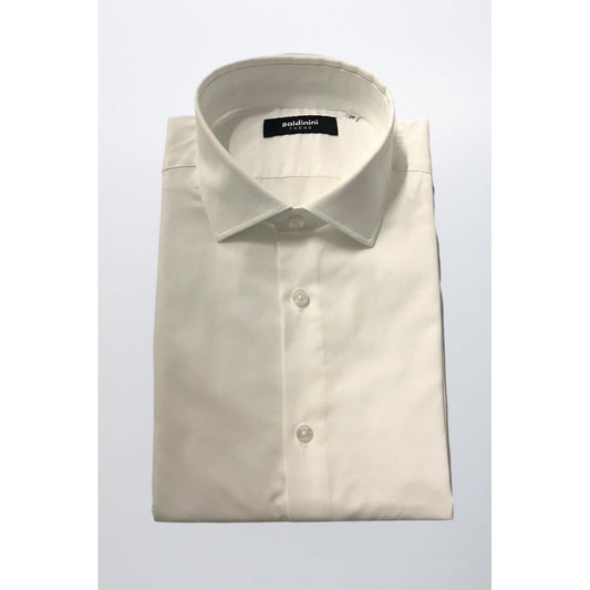 Baldinini Trend White Cotton Men Shirt Baldinini Trend