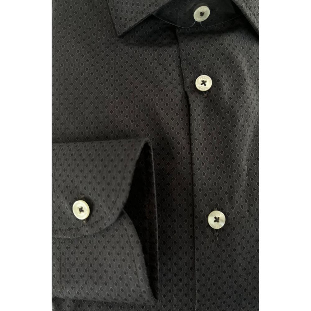 Baldinini Trend Gray Cotton Shirt