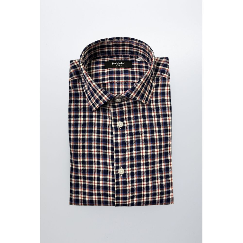 Baldinini Trend Multicolor Cotton Men Shirt Baldinini Trend