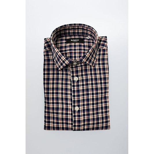 Baldinini Trend Multicolor Cotton Men Shirt Baldinini Trend