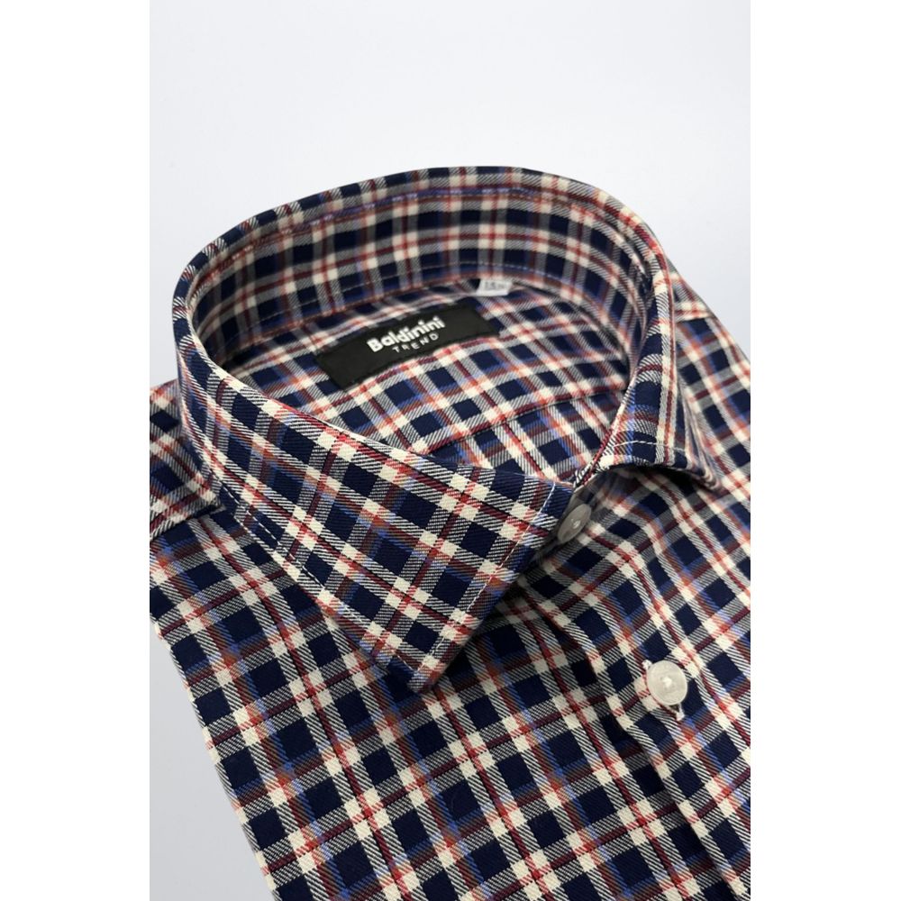Baldinini Trend Multicolor Cotton Men Shirt Baldinini Trend