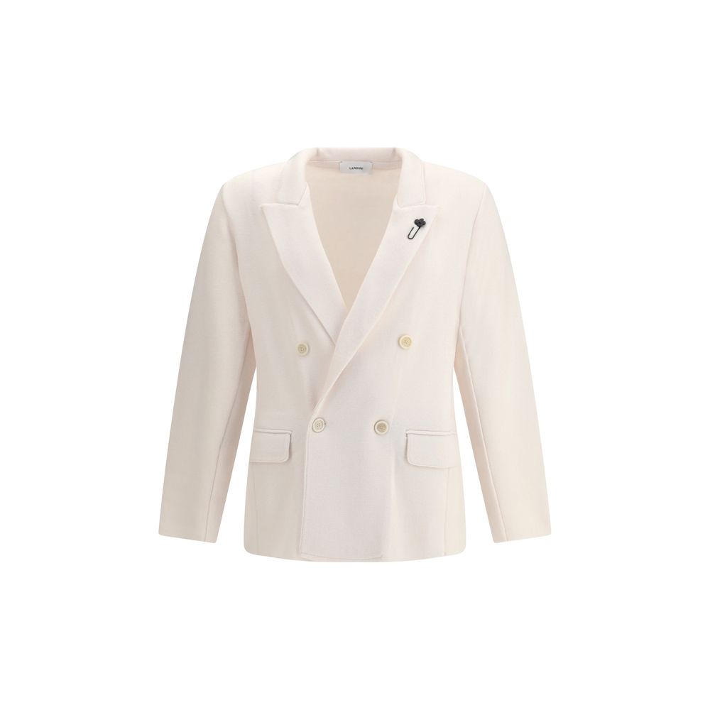 Lardini Cream Wool Coat Lardini