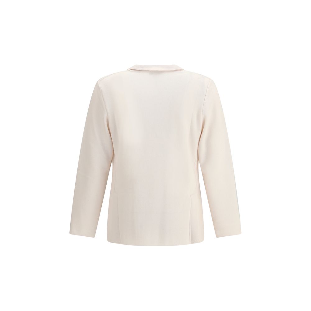 Lardini Cream Wool Coat Lardini