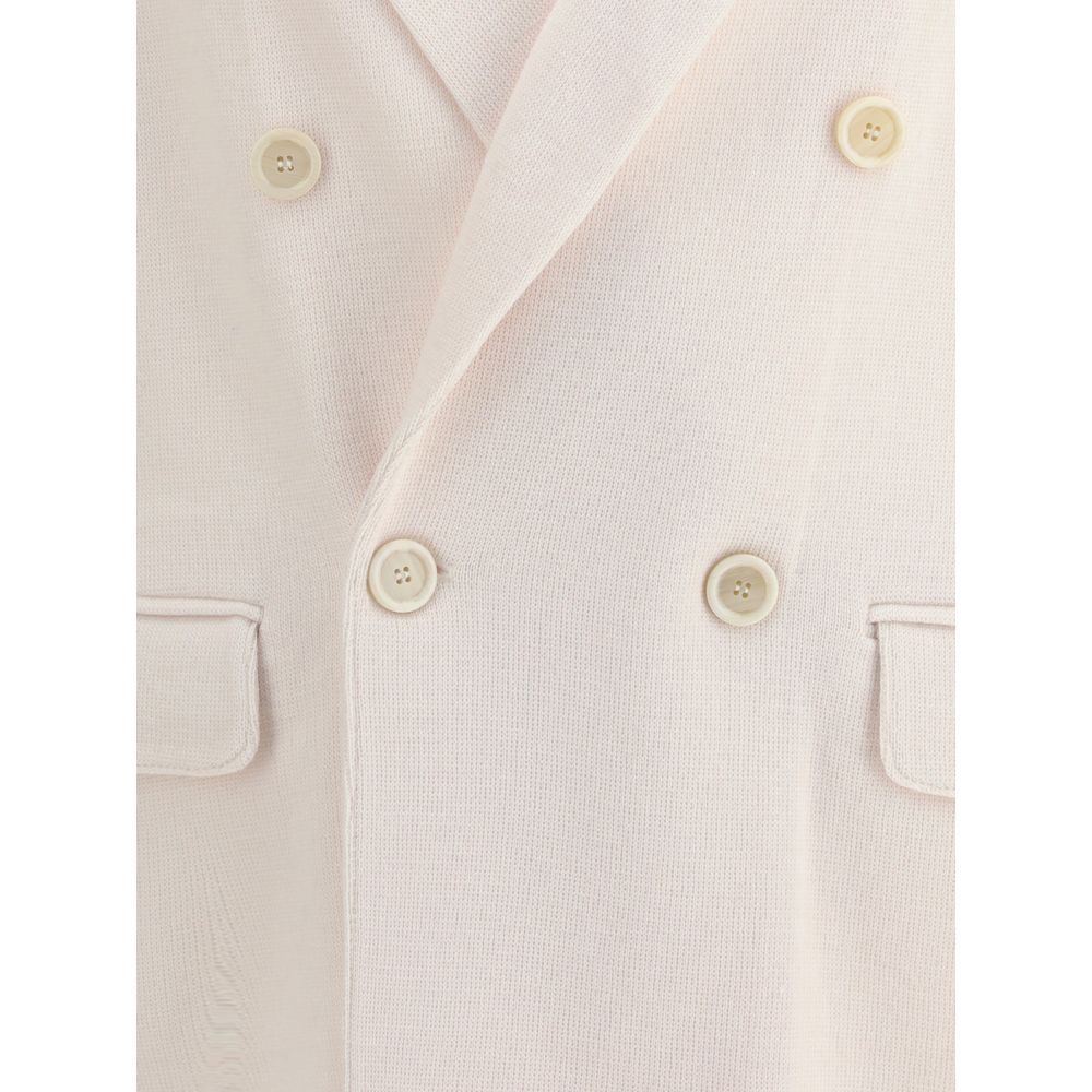 Lardini Cream Wool Coat Lardini