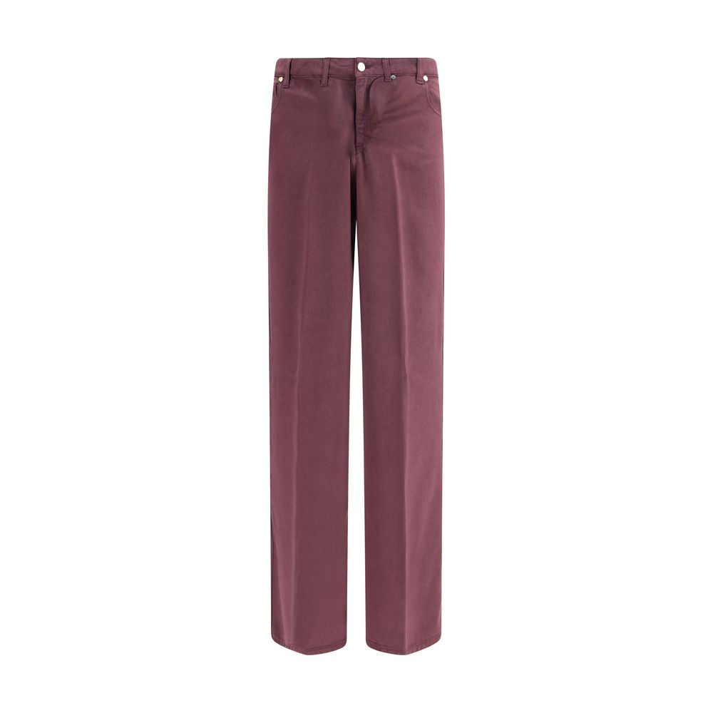 Cruna Purple Tencel Relaxed Fit Jeans Cruna