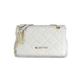 Gray Mario Valentino women's polyurethane bag with chain shoulder handle and stylish design.