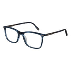 Land Rover blue acetate and metal glasses frames with clear lenses, stylish and modern eyewear design.