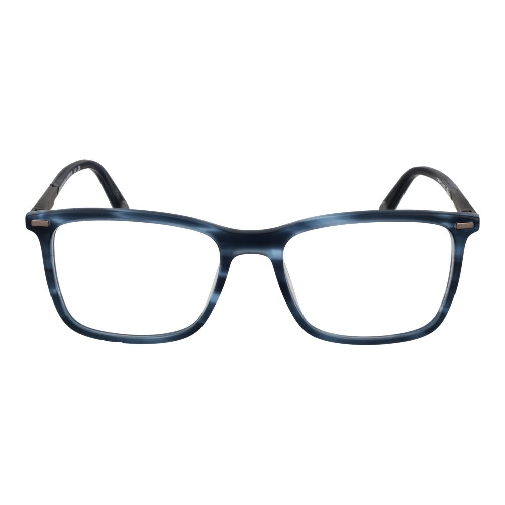 Land Rover blue acetate and metal glasses frames with clear lenses, stylish and durable eyewear for everyday wear.