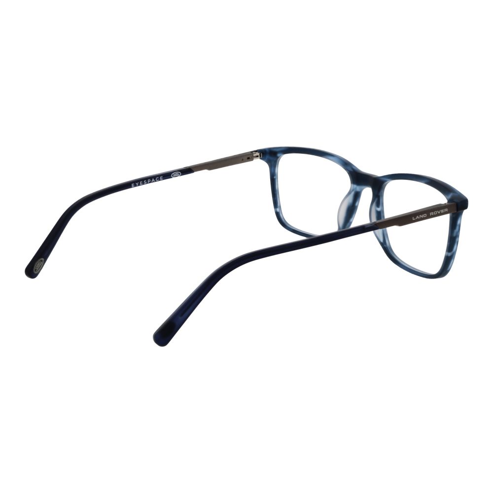 Land Rover blue acetate and metal glasses frames with clear lenses, stylish and lightweight eyewear for everyday wear.