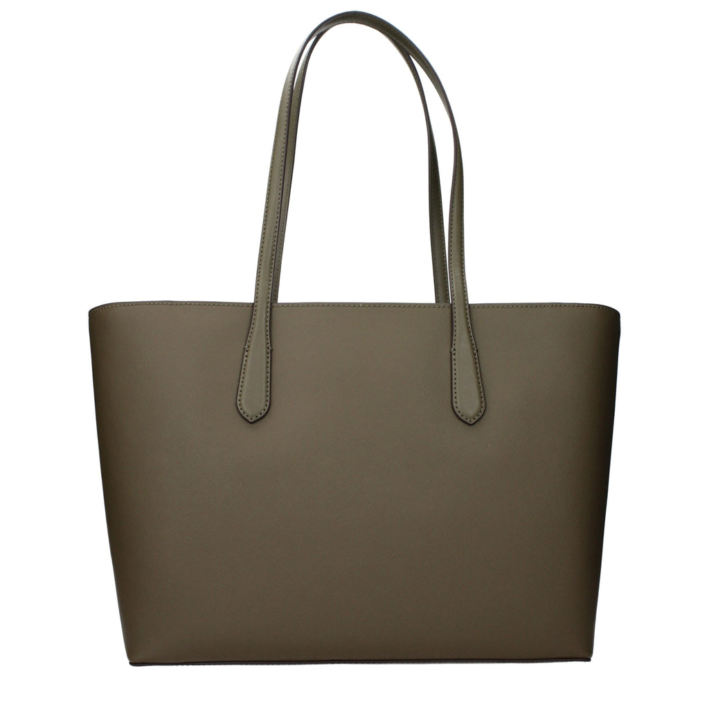 Michael Kors green fabric shoulder bag with adjustable strap and sleek design, perfect for everyday style and casual outings.