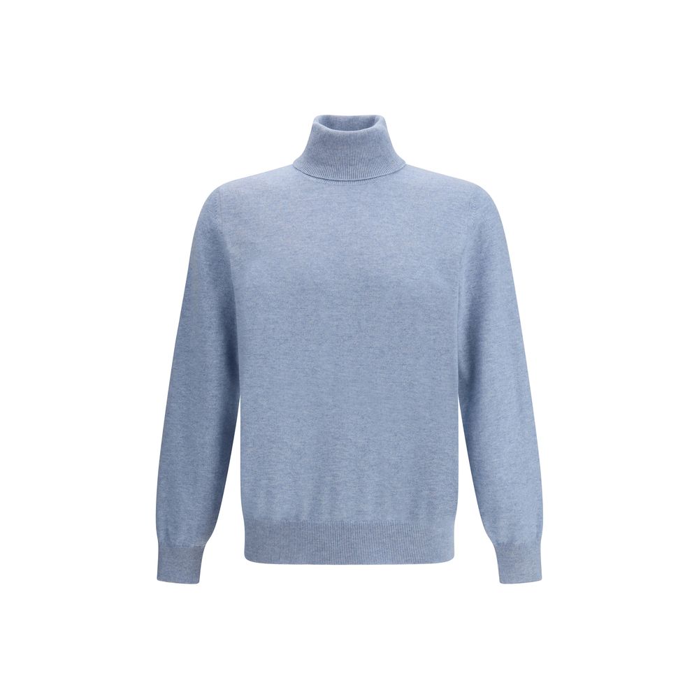 Brunello Cucinelli Light Blue Cashmere Cashmere Sweater Brunello Cucinelli