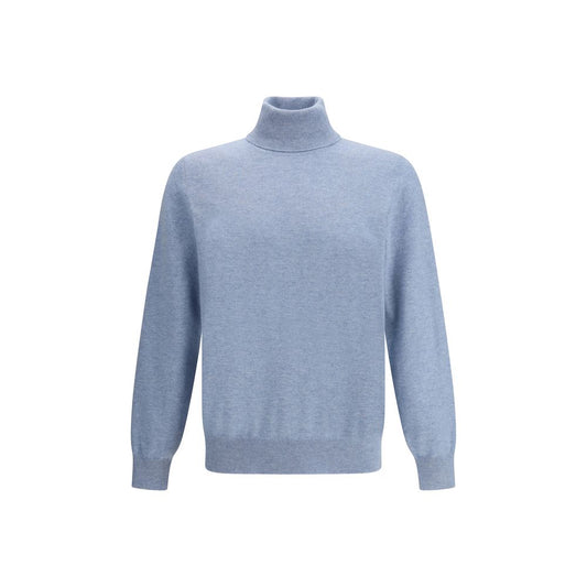 Brunello Cucinelli Light Blue Cashmere Cashmere Sweater Brunello Cucinelli