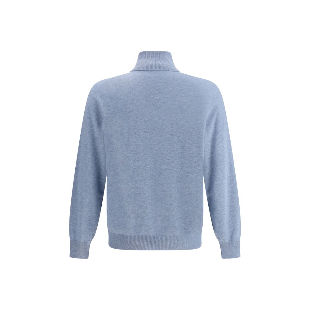 Brunello Cucinelli Light Blue Cashmere Cashmere Sweater Brunello Cucinelli