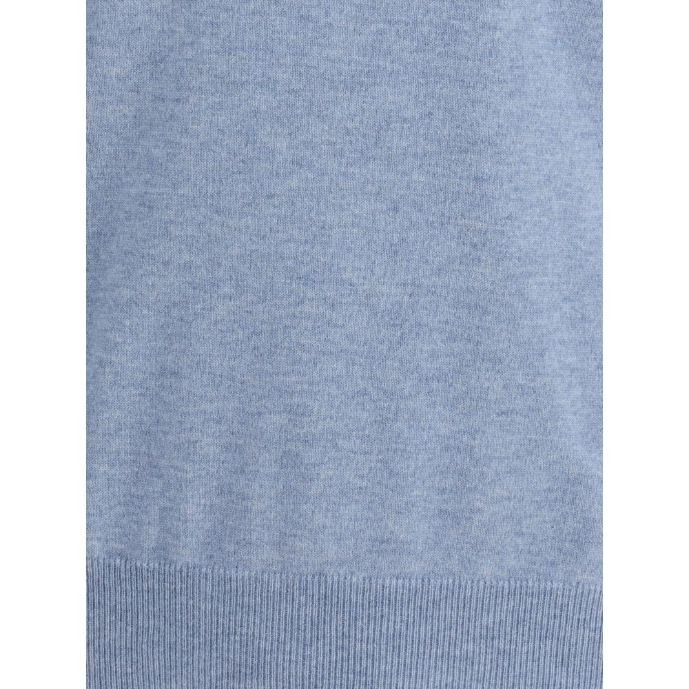 Brunello Cucinelli Light Blue Cashmere Cashmere Sweater Brunello Cucinelli