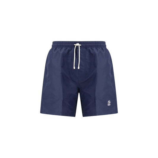 Brunello Cucinelli Blue Polyester Swim Shorts Brunello Cucinelli