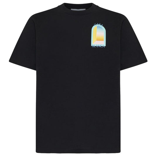 Casablanca Black Cotton T-Shirt Casablanca