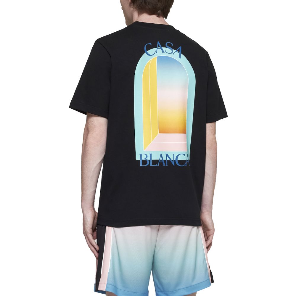 Casablanca Black Cotton T-Shirt Casablanca