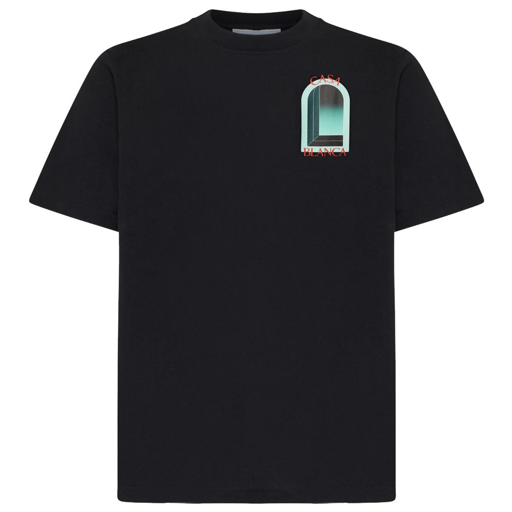 Casablanca Black Cotton T-Shirt Casablanca