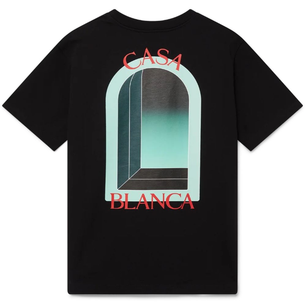 Casablanca Black Cotton T-Shirt Casablanca