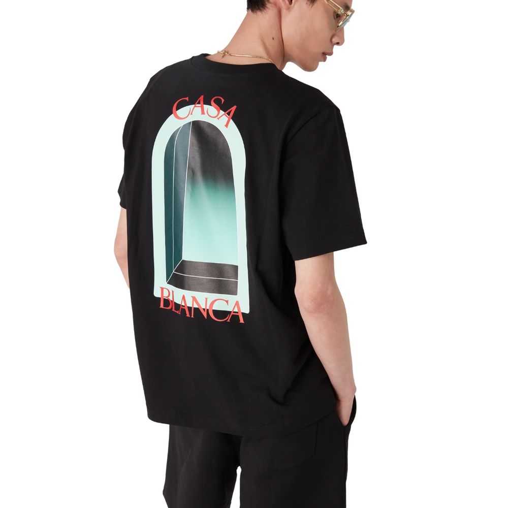 Casablanca Black Cotton T-Shirt Casablanca