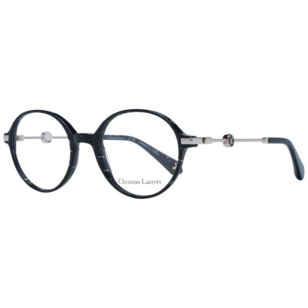 Christian Lacroix Black Metal & Plastic Glasses Frames Christian Lacroix