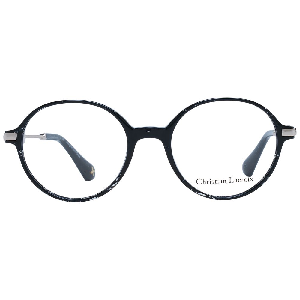 Christian Lacroix Black Metal & Plastic Glasses Frames Christian Lacroix