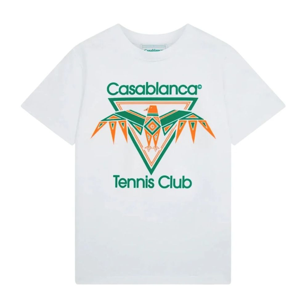 Casablanca White Cotton T-Shirt Casablanca
