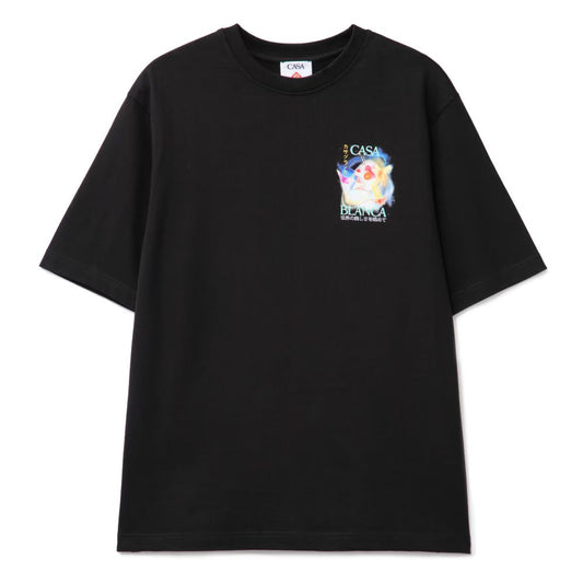 Casablanca Black Cotton T-Shirt Casablanca