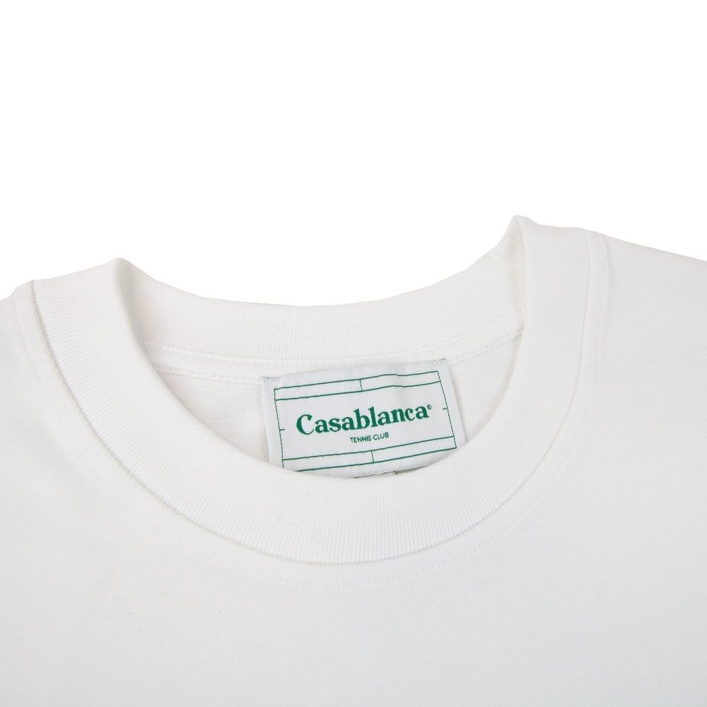 Casablanca White Cotton T-Shirt Casablanca
