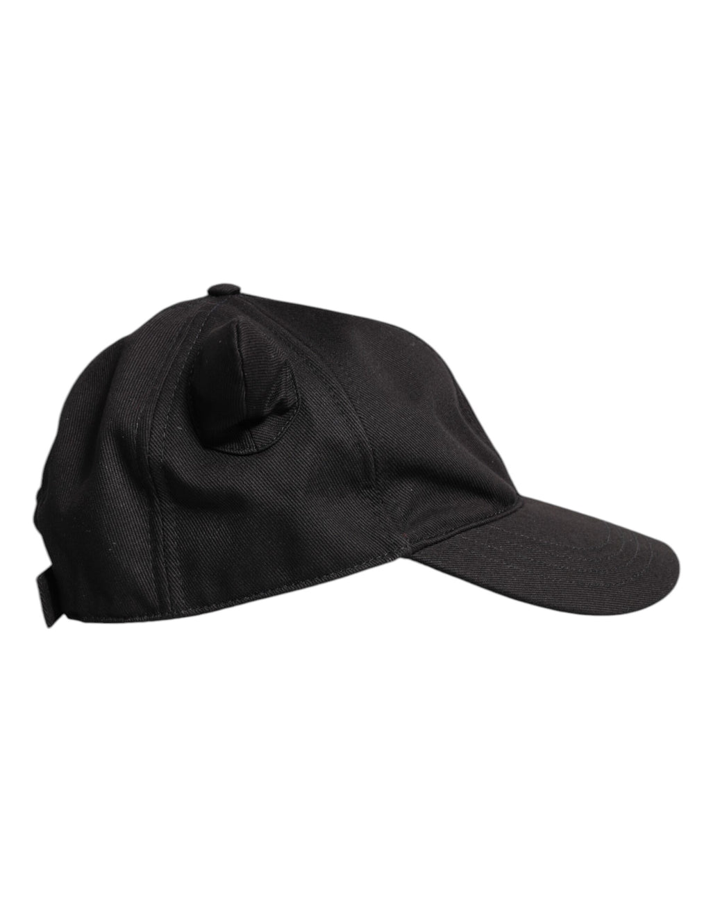 Dolce & Gabbana Black Cotton Logo Patch 6 Panels Baseball Cap Hat - Eljoys Fashion 