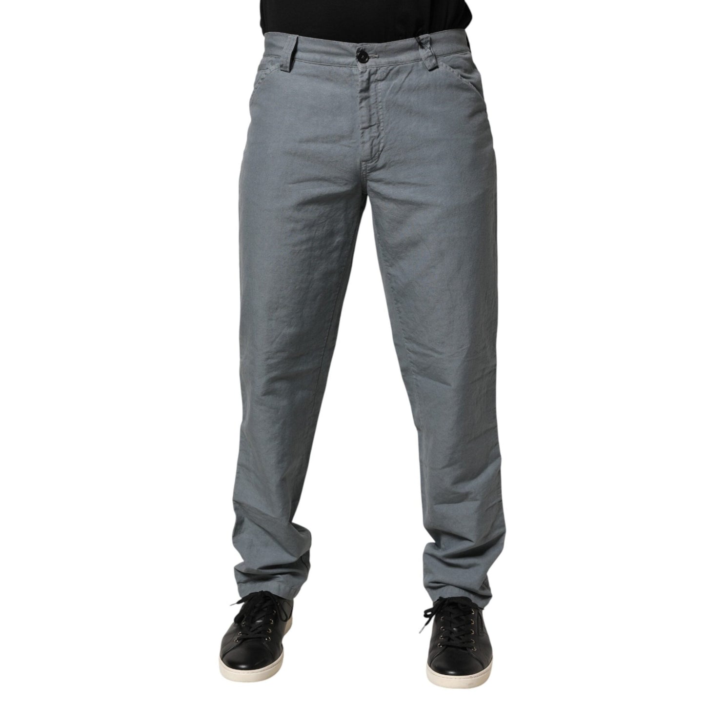 Master Coat Gray Cotton Regular Fit Men Denim Trouser Jeans