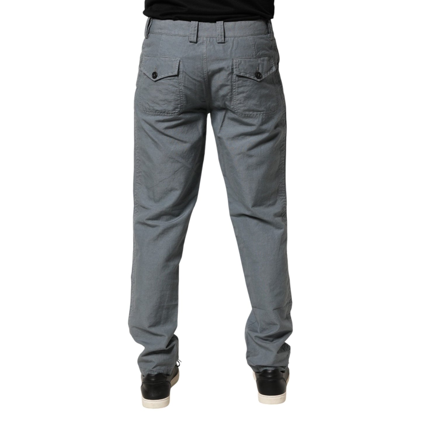 Master Coat Gray Cotton Regular Fit Men Denim Trouser Jeans