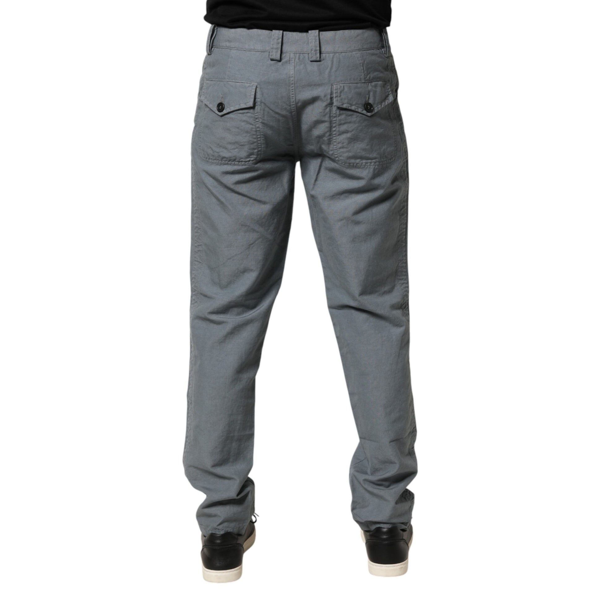 Master Coat Gray Cotton Regular Fit Men Denim Trouser Jeans