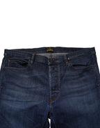 Vivienne Westwood Blue Mid Waist Cotton Men Cropped Denim Jeans