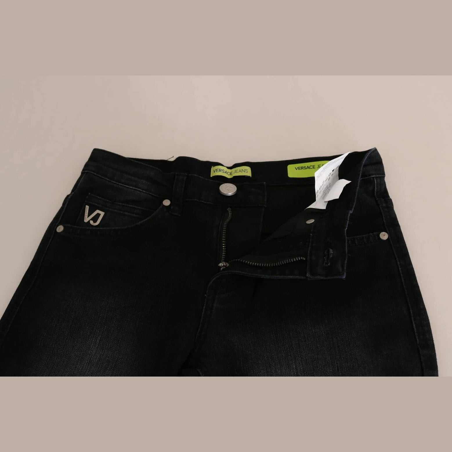Versace Jeans Couture Dark Black Dora Slim Fit Denim Pants