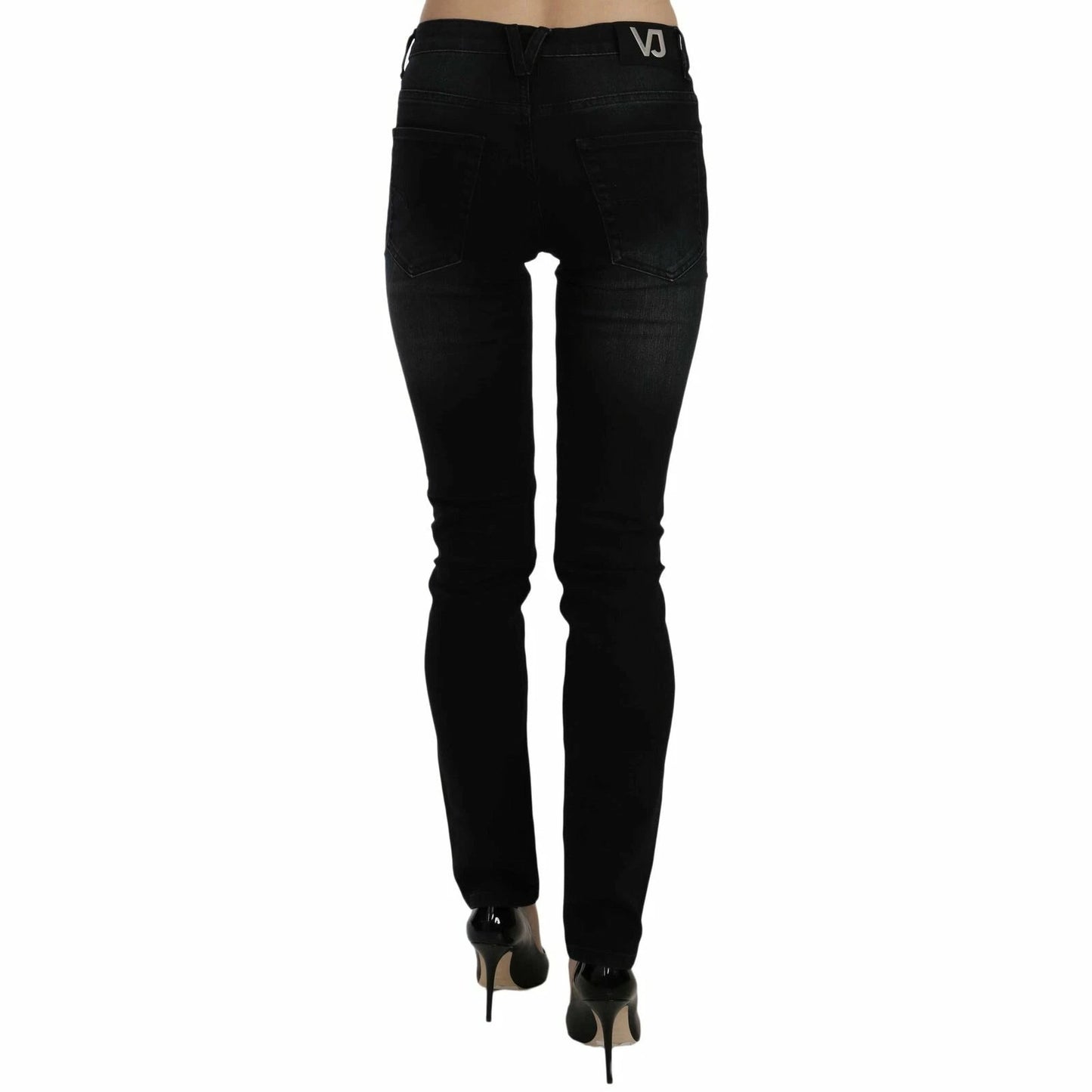 Versace Jeans Couture Dark Black Dora Slim Fit Denim Pants