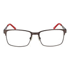Spy black plastic glasses frames with sleek design, lightweight construction, and rounded lenses for a modern eyewear look.