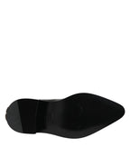 Dolce & Gabbana Black Studded Chelsea Short Ankle Boots Shoes - Eljoys Fashion 