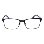 Spy Blue Plastic Glasses frames with sleek design and clear lenses, showcasing modern eyewear style.