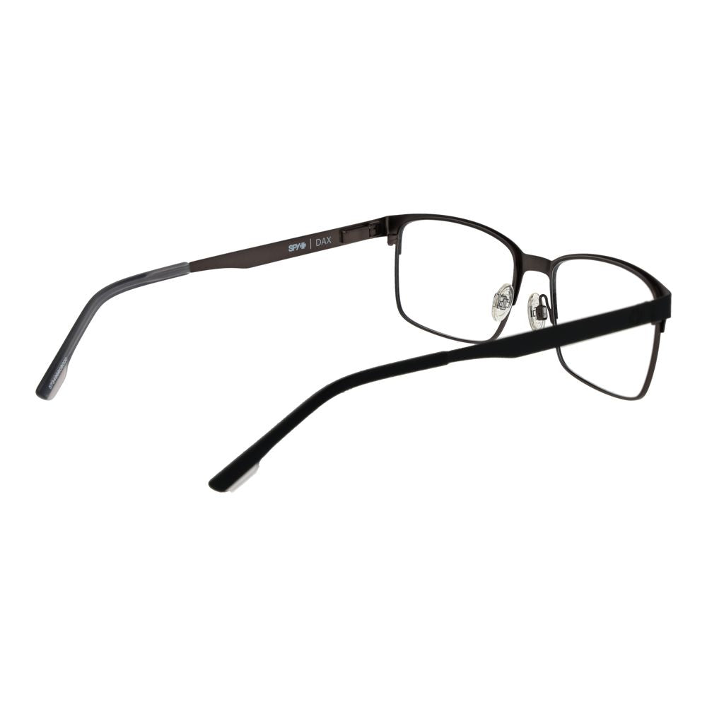 Spy black plastic glasses frames, lightweight and stylish with a sleek design, shown on a white background.
